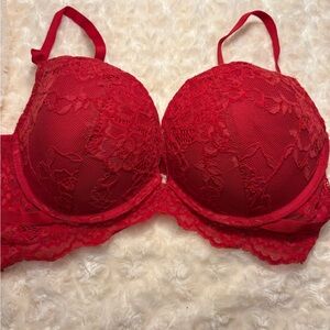 La SENZA Vibrant Red Lace Bra